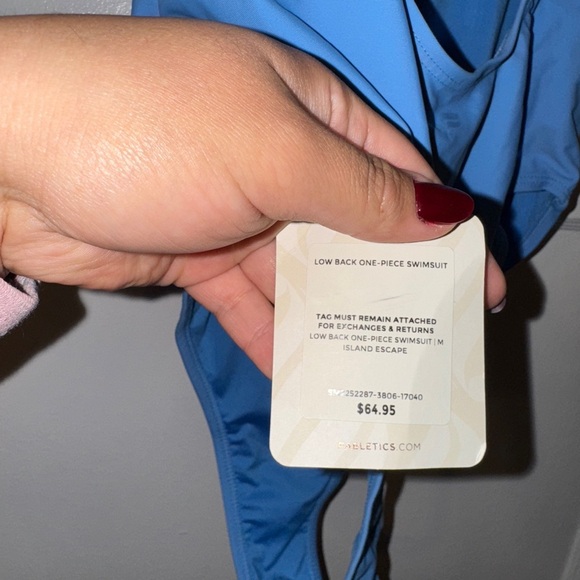 Fabletics Low Back One-Piece Swimsuit medium nwt - Picture 5 of 5